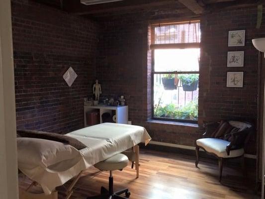 Treatment Room #1 with little balcony.