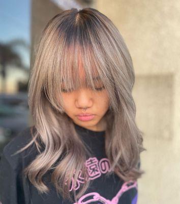 Silver blonde babylights by MiMi