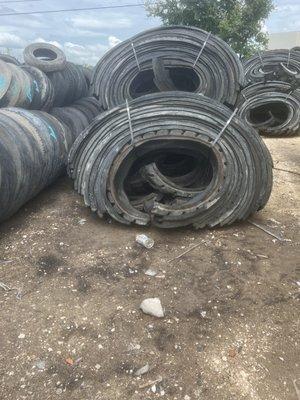 scrapt tire, packs of truck tire sidewall