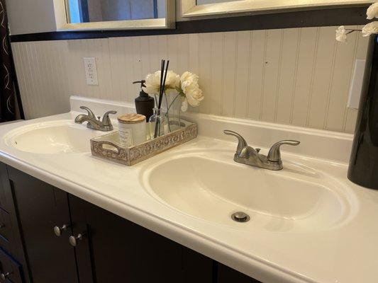 After bathroom vanity- all neat and tidy