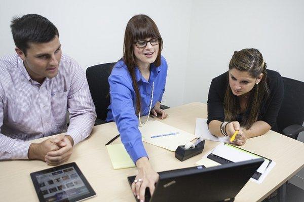 Lisa hard at work strategizing a small business owner marketing game plan.