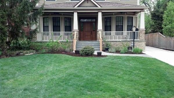 spring clean up and mulch installation