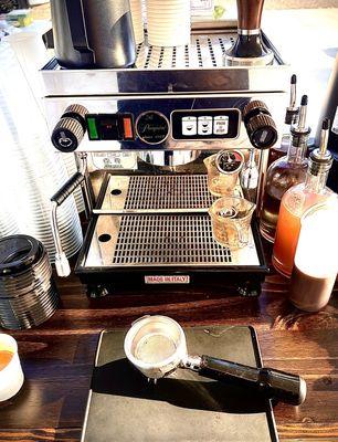 coffee cart pop-up tools