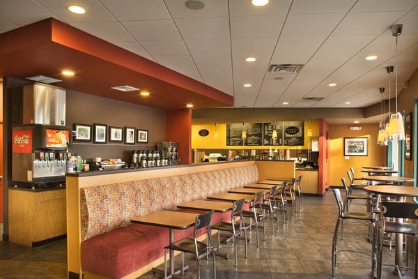 The interior of PureBread's Greenville location on Kennett Pike.