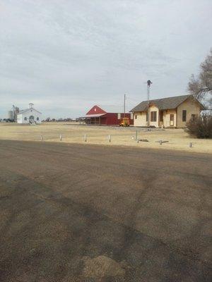 Train station, stable and church.  Relocated from nearby area.