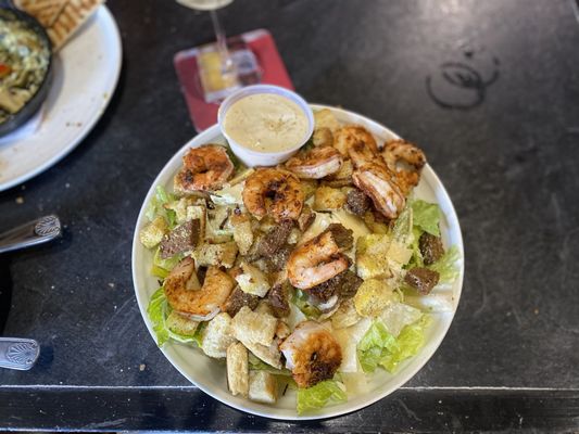 Caesar Salad with Shrimp