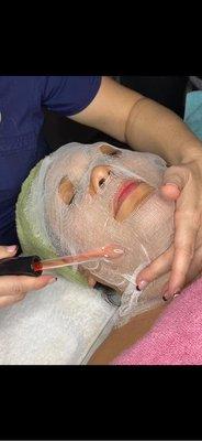 The Signature Facial includes High frequency treatments for fine lines or acne