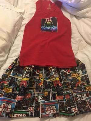 Custom Starwars Skirt Set