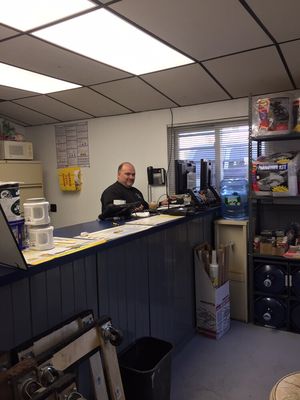 Craig Z at the counter.  Location manager with us since 1991.