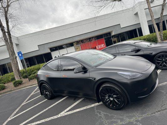 Matte black model Y