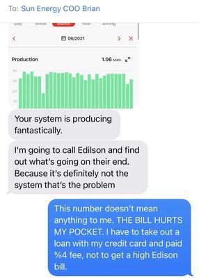 Brian promised to call Edison, and never calles me back. Two weeks later, when i called him he blamed it on my 4 tenants' "overusage."