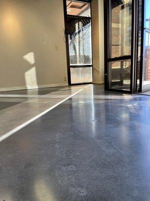 Commercial Stained Concrete Floor by Grindkings Flooring