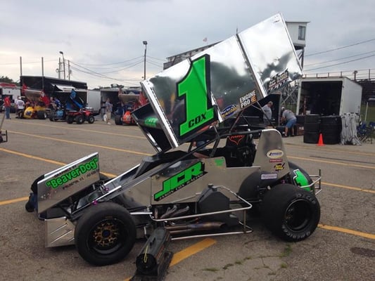 Jason Cox. One of the fastest pavement sprint car drivers in the world.