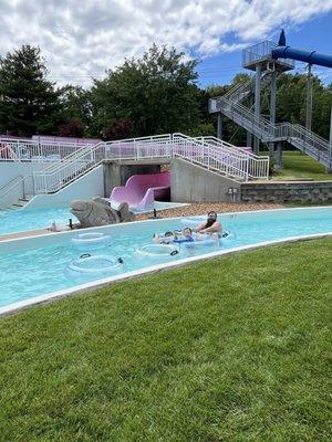 Slide and lazy river