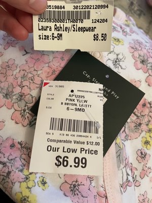 I bought an outfit that still had the original tags. They priced it higher than it was brand new :(