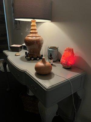 Inside massage studio