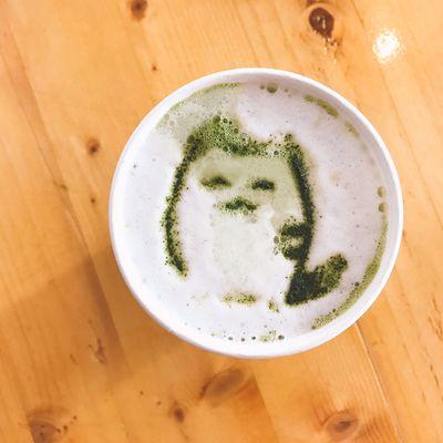 Matcha Latte to start a wonderful day !