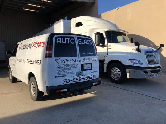 Rock Chip repair on a brand new 2019 International Truck.