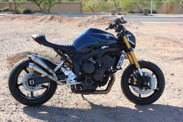 YAMAHA SV  CONVERSION TO CAFE STYLE