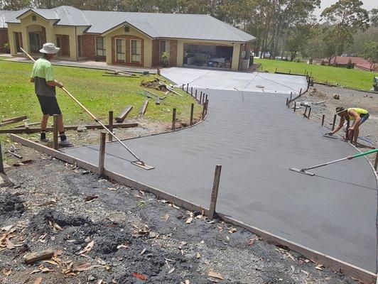 Concrete Driveway Extension