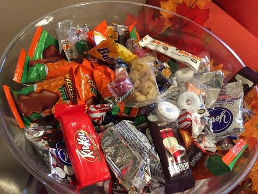 The best candy in the waiting room.. be sure to come in after Halloween.