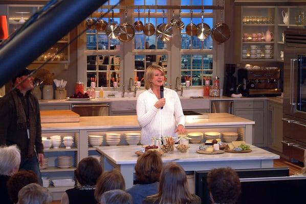 On the TV Studio Set of Martha Stewart, celebrity Event Photography