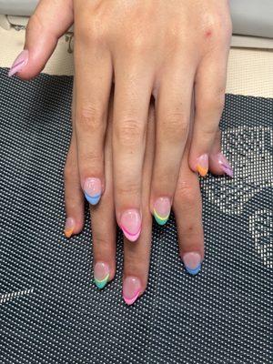 Multiple french tip colors