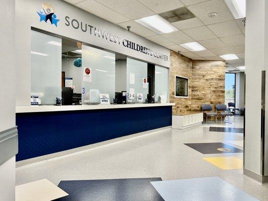 Check in at entrance of Southwest Childrens Center