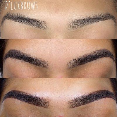 Ombré Powder Brows, After Retouch