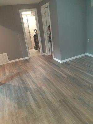 Flooring and painting was done