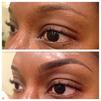 Microblading one week