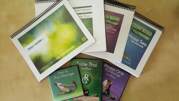 Thai massage Workbooks and Dvds