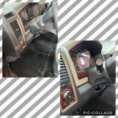 Interior Before and After of Dodge Ram