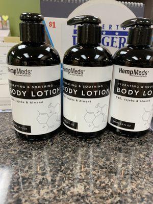 CBD body lotion for muscle aches and skin inflammation