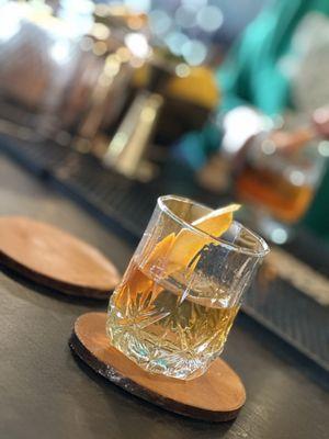 Saturday Simplicity. Bourbon on the perfect shaped square ice cube.