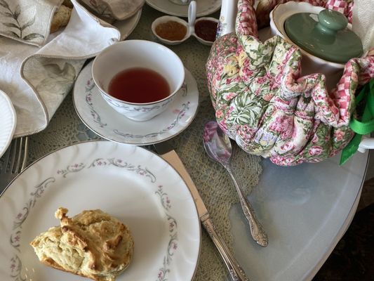 Tea and scone - perfect afternoon break