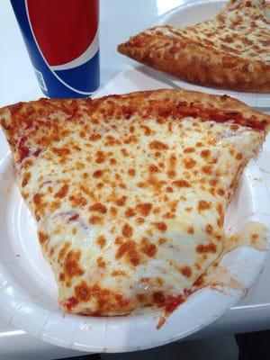 The famous cheese pizza