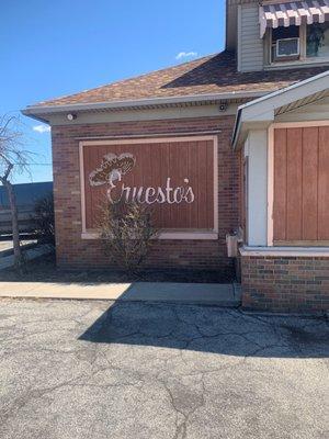 Food is as good as the paint peeling of the sombrero on their sign!