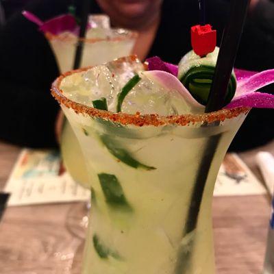 Craft cucumber margarita created by Jason!