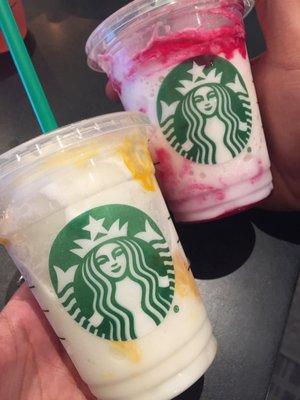 Mango and Strawberry Fraps