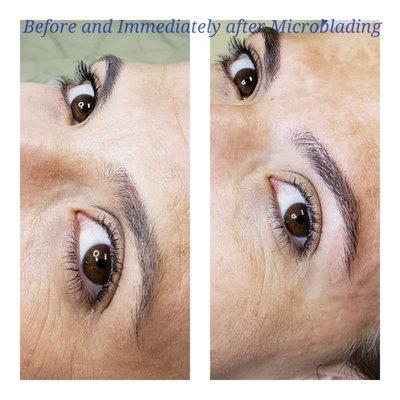 Beautifully enhanced with some microblading