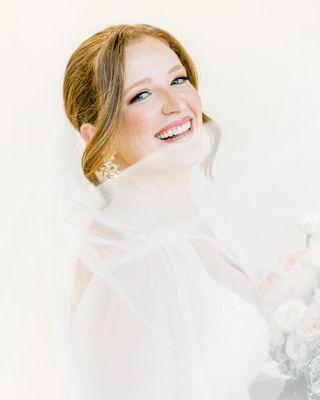 Soft glam bridal portrait makeup