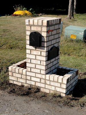 New bricked in mailbox