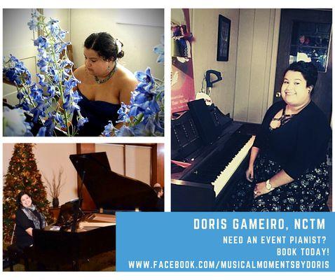 Pianist available for your wedding, parties, or even funerals. Piano must be provided at location. Please send message for YouTube links!