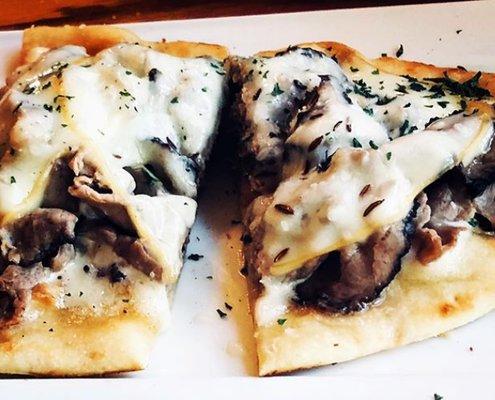 Beef on Weck flatbread