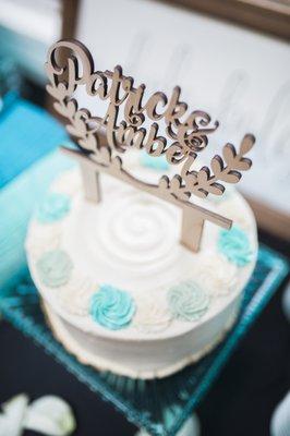 vegan carrot cake we cut into at our wedding