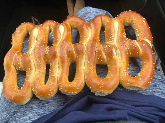 Large pretzels