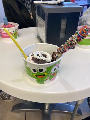 Got some  Frozen Yogurt.