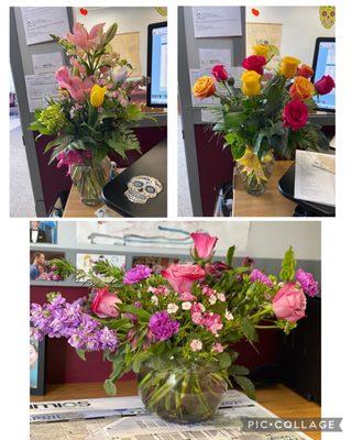 Some of the arrangements I've received.