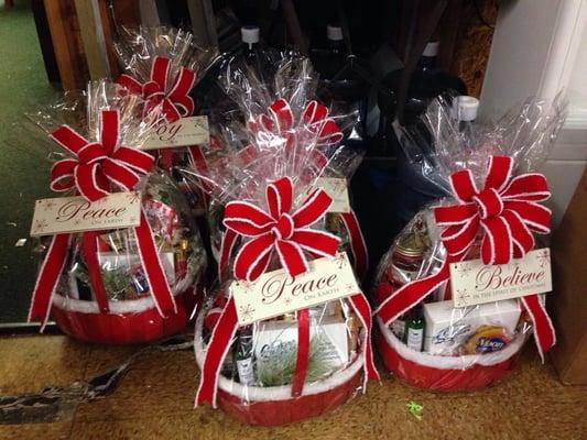 Personalized gift baskets for my family and friends.